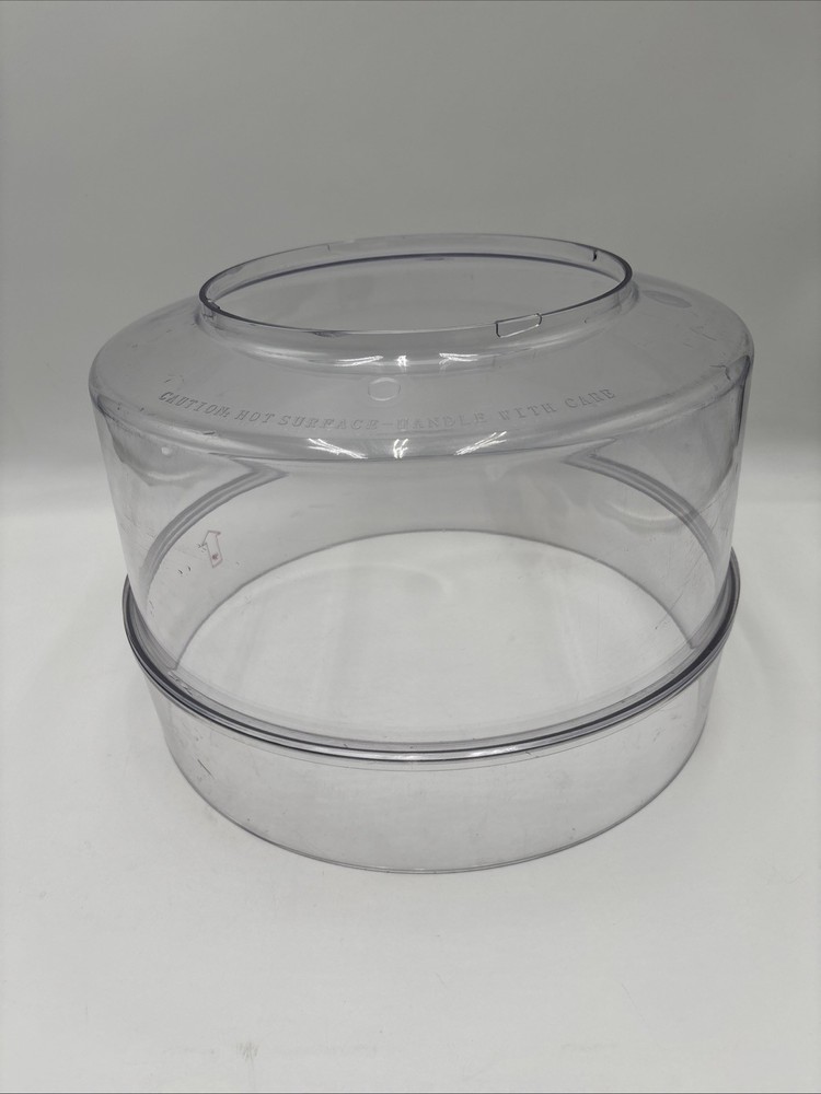 Nuwave Infrared Oven Clear Plastic Dome + Extender Ring Part READ