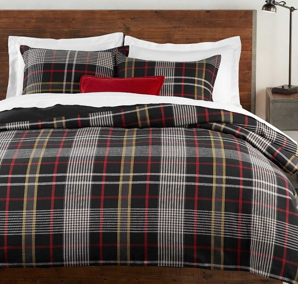 Carson Plaid Sham Pottery Barn-Standard