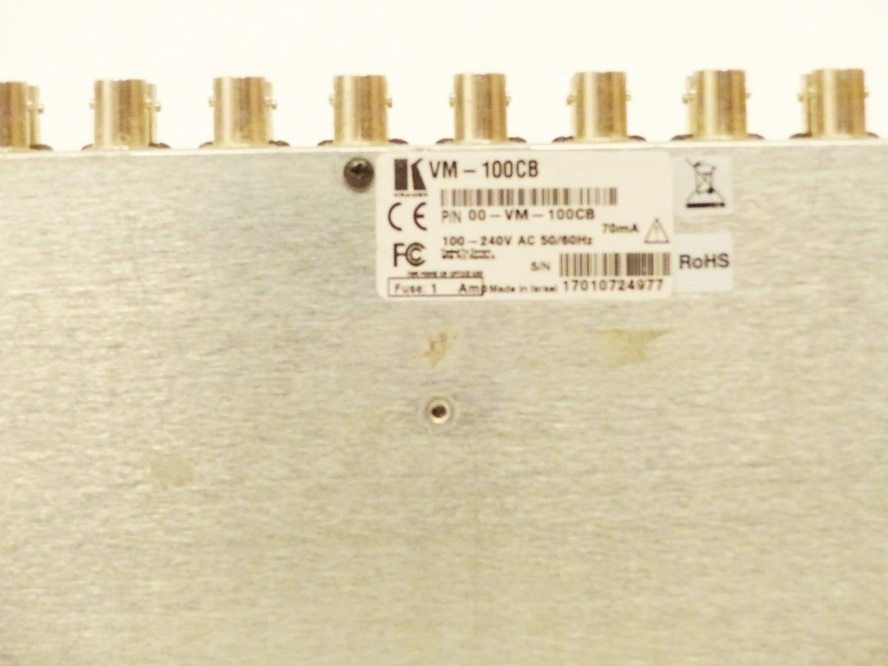 Kramer VM-100CB Rack Mount 1:10 Component Video Distribution Amplifier