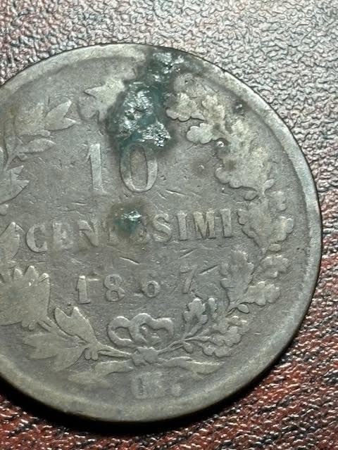 1867 Italy 10 Centesimi