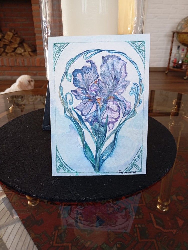 Watercolour Abstract Picture, Original, Handmade.