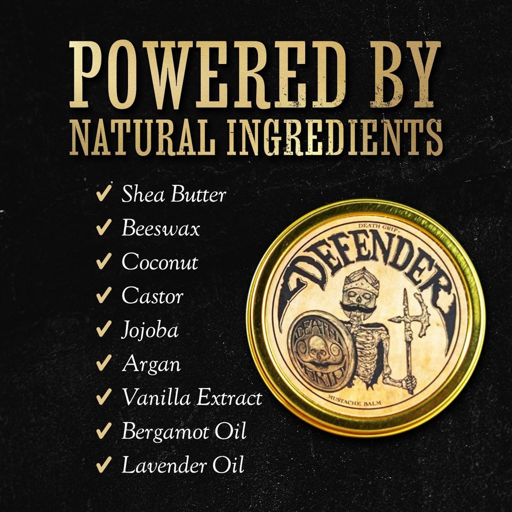 Defender Mustache Balm and & Guard Set