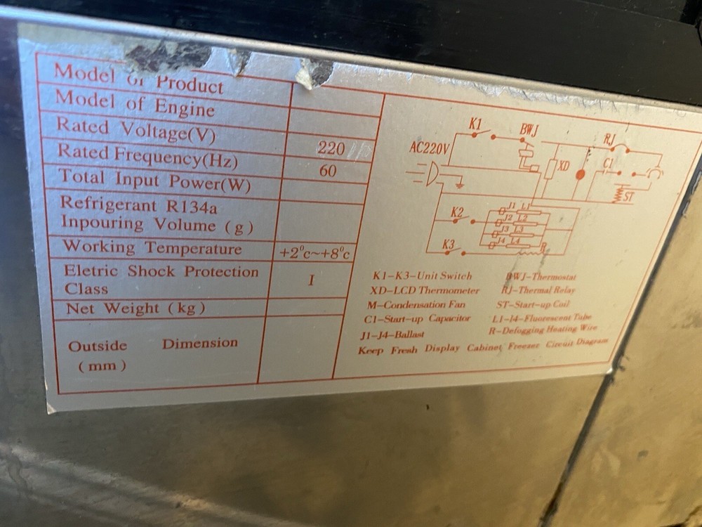 Costan Bakery/Deli Refrigerated Display Case