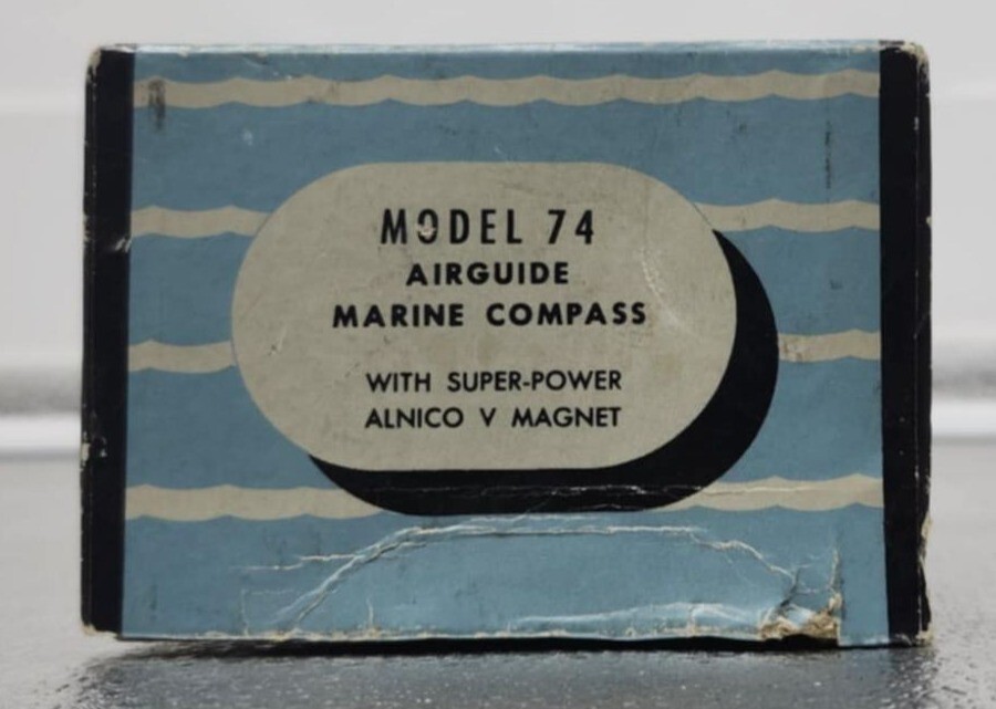 Airguide #74 Marine Compass Adjustable Bracket & Original Box and Instructions