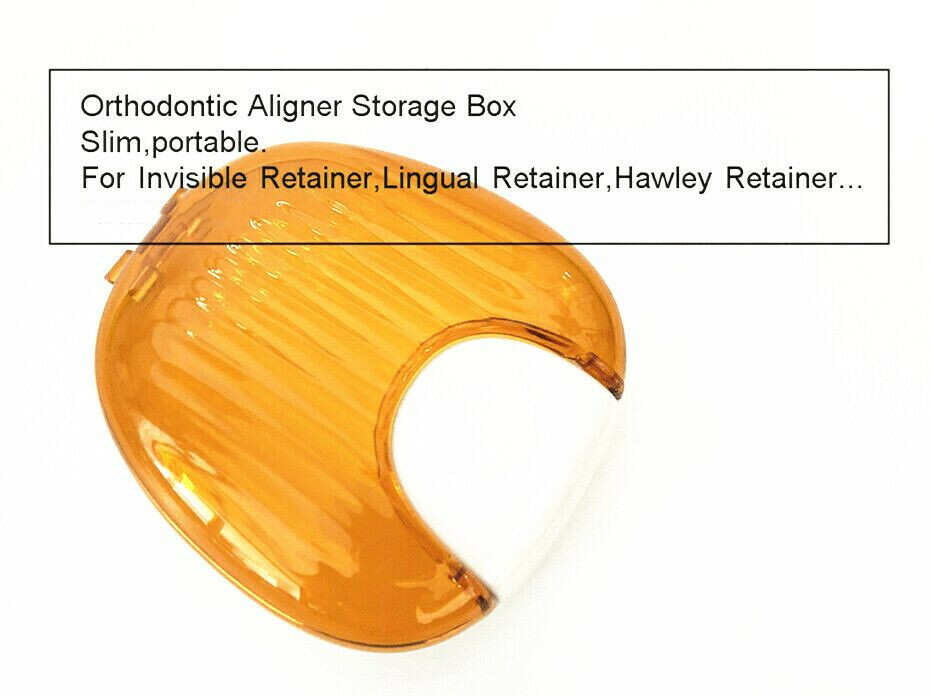 Dental Plastic Orthodontic Lingual Retainer Aligner Case Denture Storage Boxes