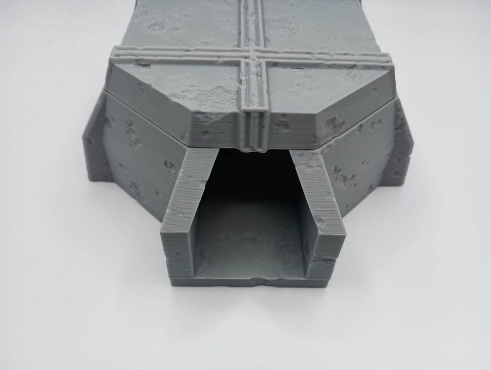 3D Printed Battlefield Concrete Bunker #2 (28mm-32mm Scale)