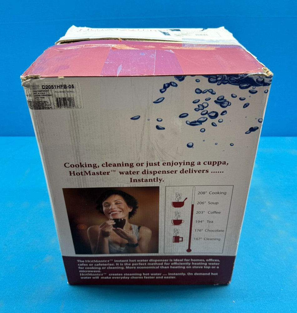 WestBrass D2051HFP-01 Contemporary Polished Nickel Hot & Cold Water Dispenser