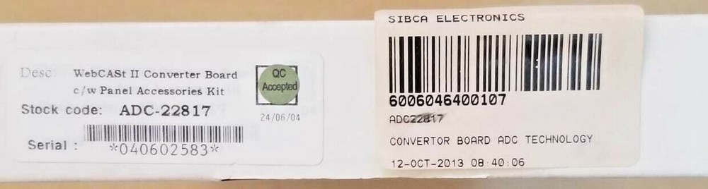 WebCASt II Converter Board ADC-22817