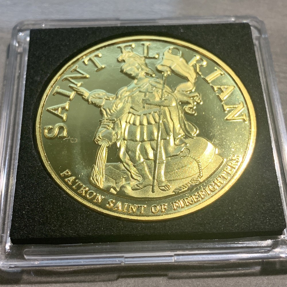 Air Force FIRE PROTECTION Challenge Coin -MILITARY FIREFIGHTER - w/Case!