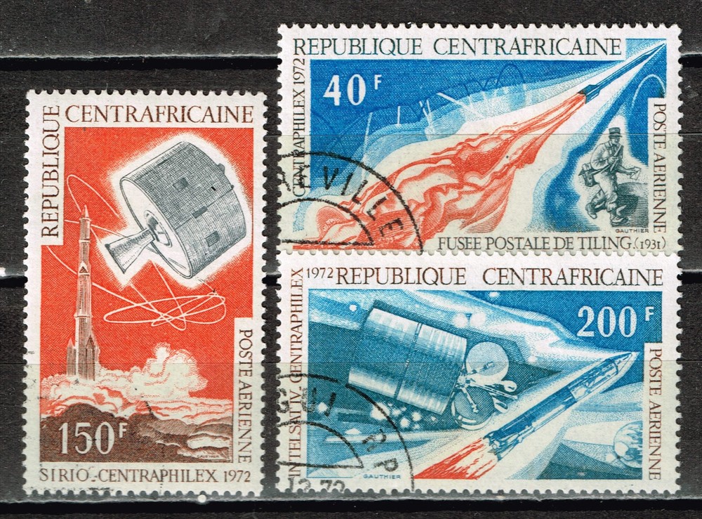 Central African Republic Space Exploration History set 1972