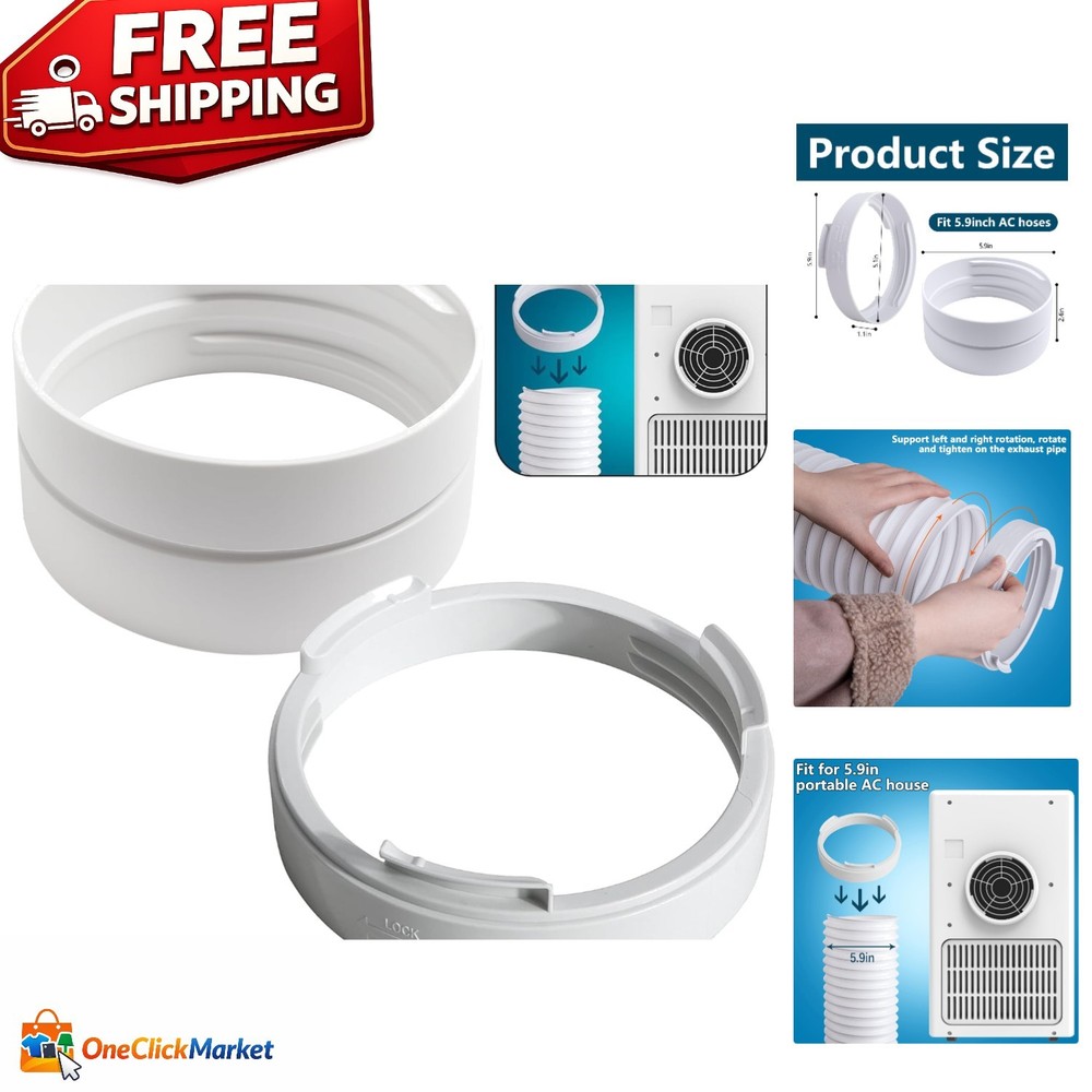 5.9 Inch Portable Air Conditioner Hose Coupler for Effortless Cooling