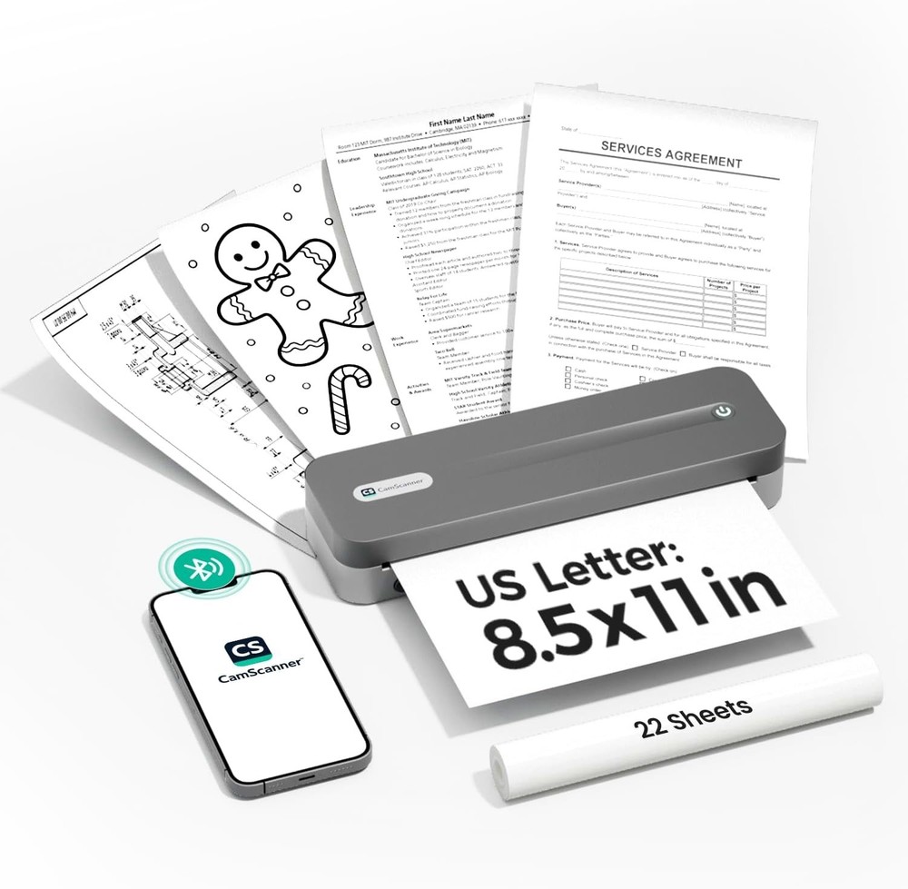 CamScanner P1 Pro Thermal Printer Portable Bluetooth