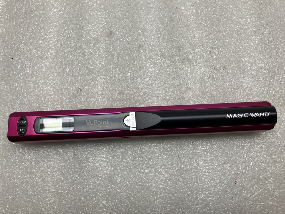 VuPoint Solutions Magic Wand II Blue Portable Handheld Scanner w/ Carrying Case
