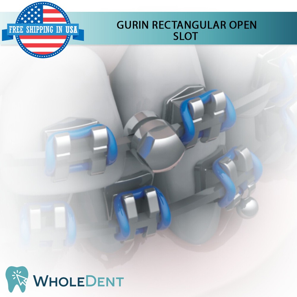 10x Orthodontic Dental Gurin Rectangular Grip Stop Archwire Lock Morelli