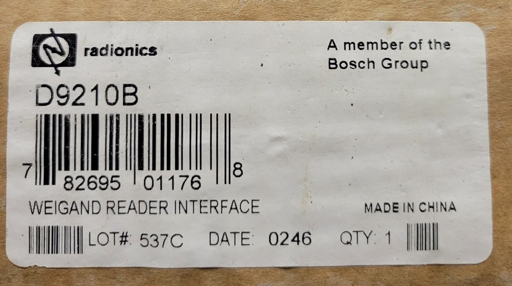 D9210B Access Control Interface Module