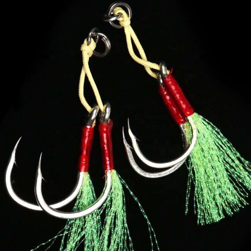 2PCS/PACK Mustad Double Assist Hooks 7/0