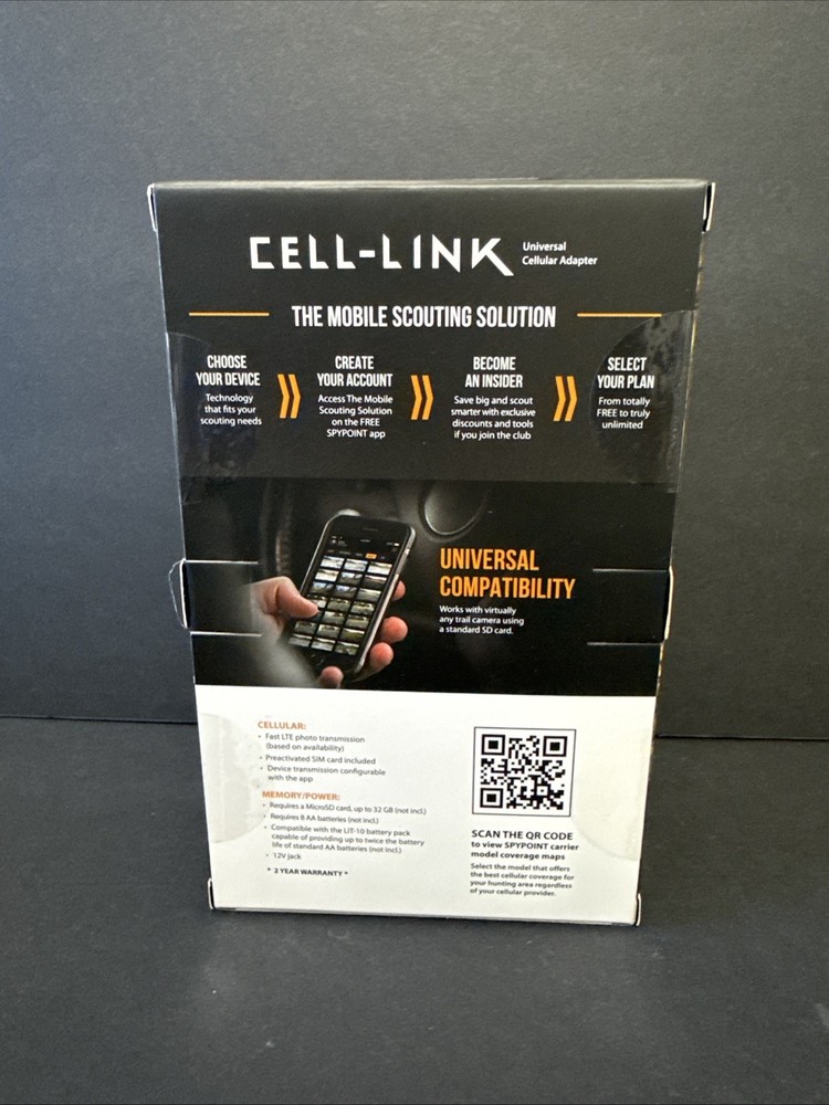SPYPOINT CELL-LINK-V Trail Camera Universal Cellular Adapter - Gray - NEW