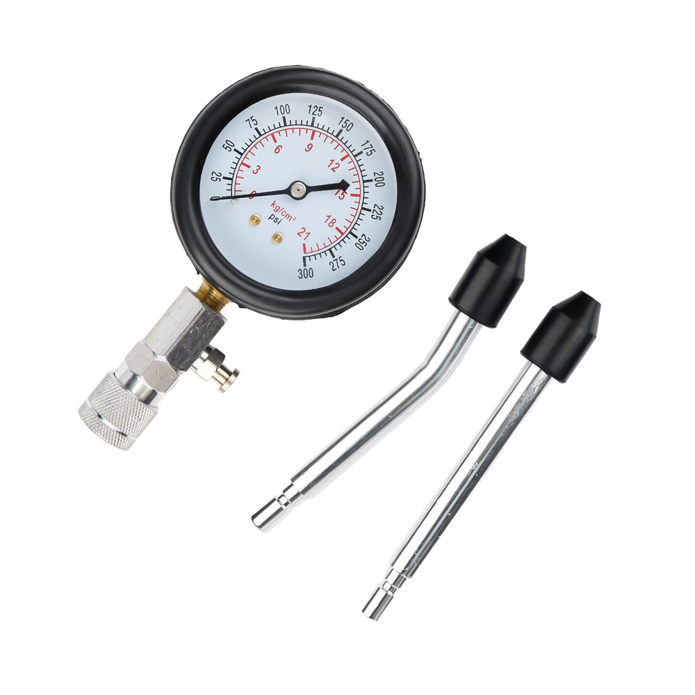 8-Piece Gasoline Engine Compression Tester Kit Universal Cylinder Pressure Tool