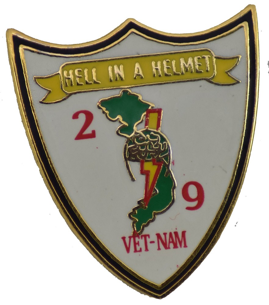 2/9 HELL IN A HELMET HAT PIN