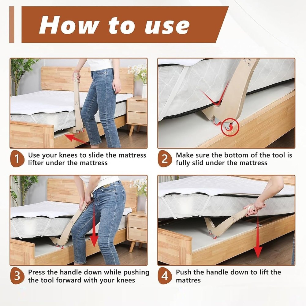 Mattress Lifter Tool for Changing Sheets Bed Maker Tool for Tuck Sheets Remov...