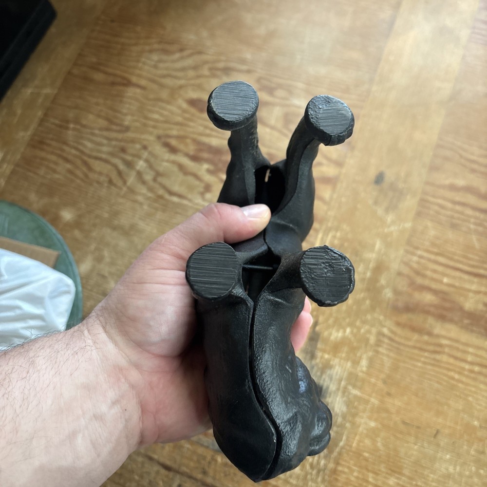 Cast Iron Black Cat Arched Back