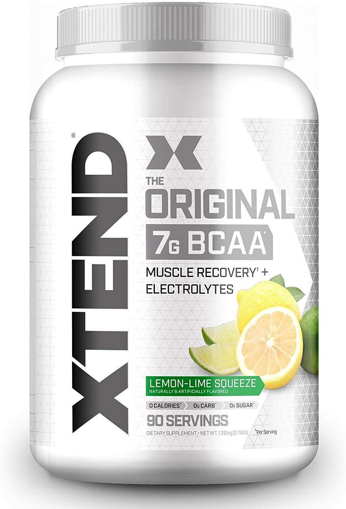Scivation XTEND 7g BCAA's Glutamine Powder 90SRV LEMON LIME SQUEEZE