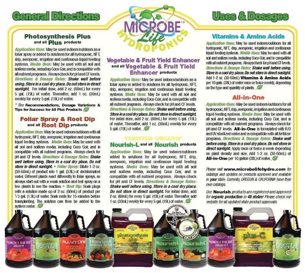 Microbe Life Hydroponics PH21227 Photosynthesis Plus Microbial Inoculant