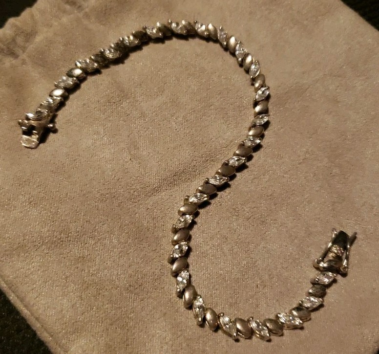Avon Silver Tennis Bracelet