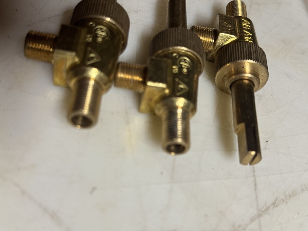(3) Commercial Gas Range Top Burner Valves
