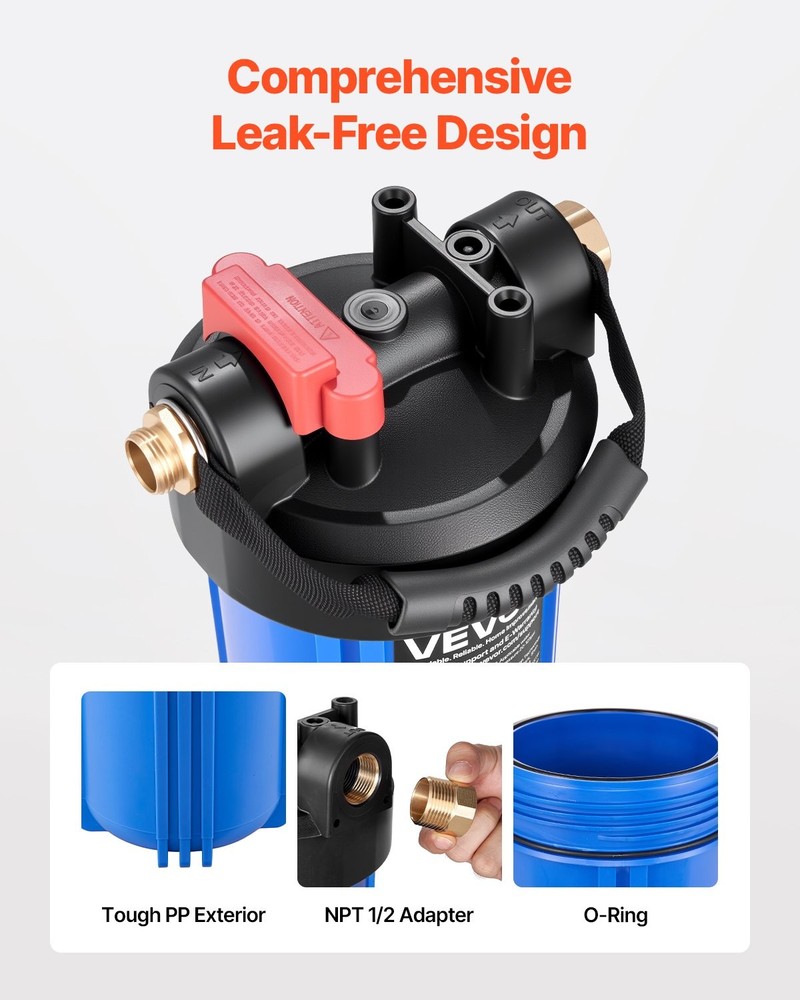RV Water Filtration System Drinking Water Filter System Replaceable Cartri