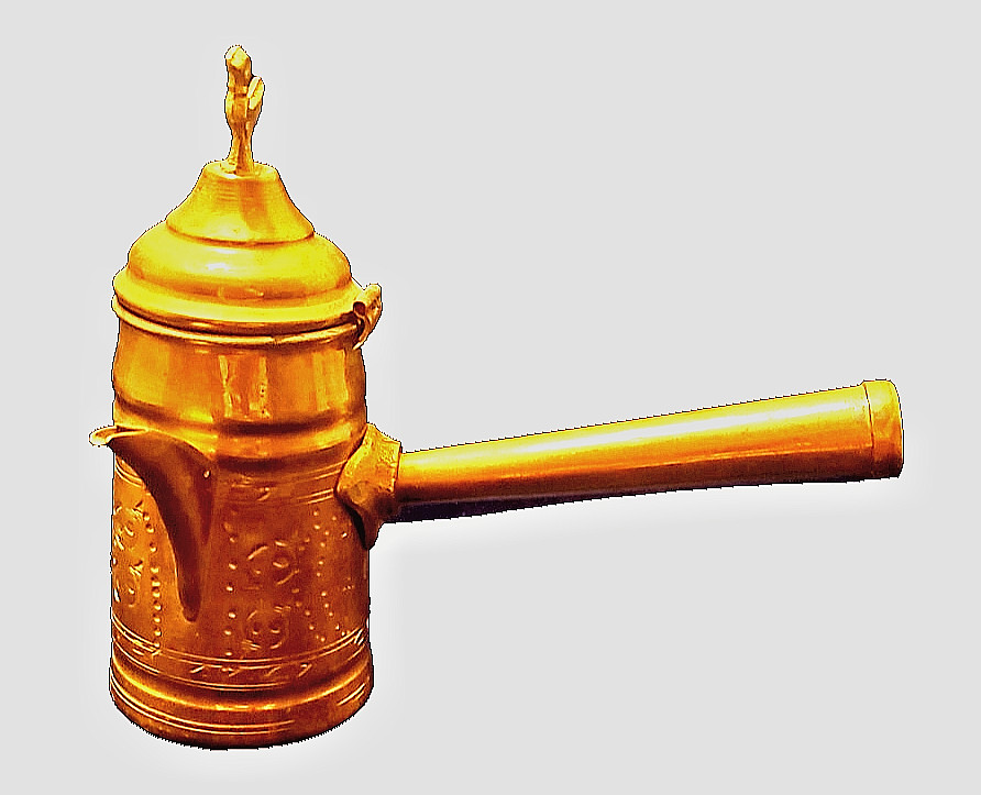 1900's Brass Middle Eastern Coffee Pot