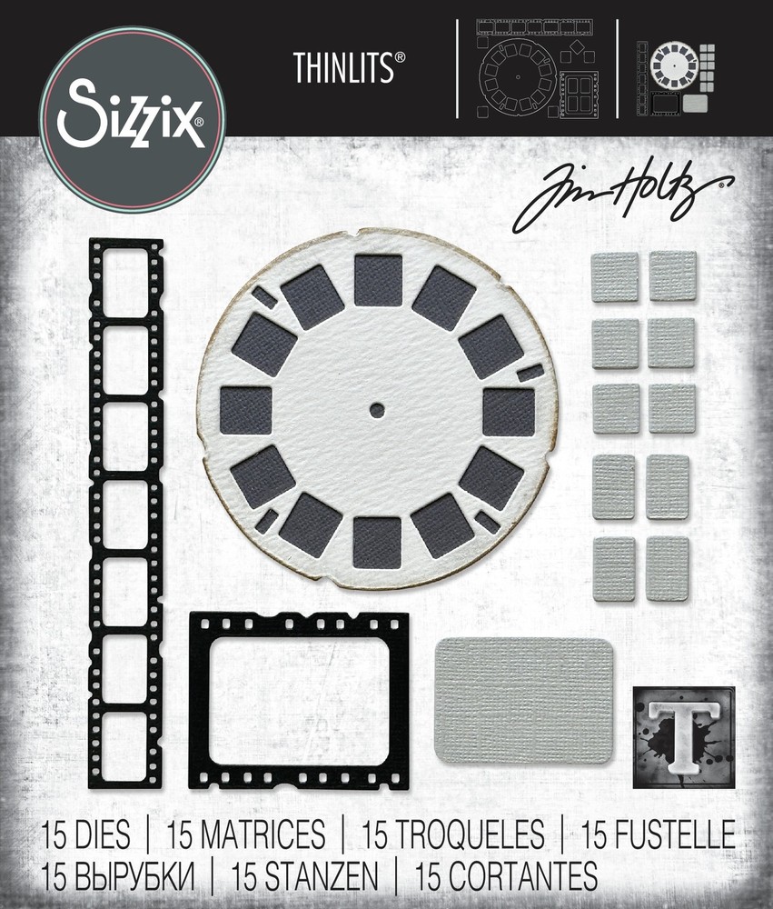 Sizzix Thinlits Dies By Tim Holtz 15/Pkg-Vault Picture Show