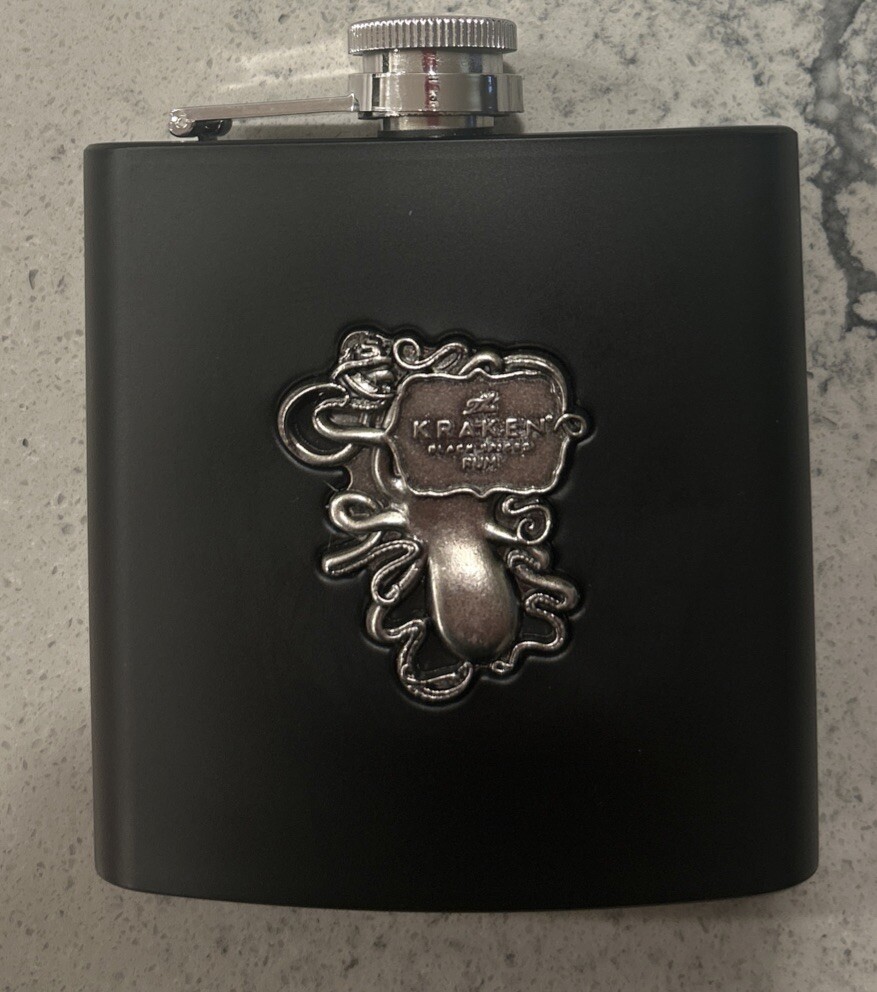 The KRAKEN Black Spiced Rum Flask