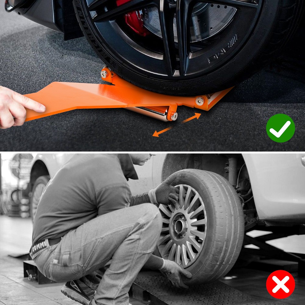 Tire Jack Tool with Roller Plate USSHIP