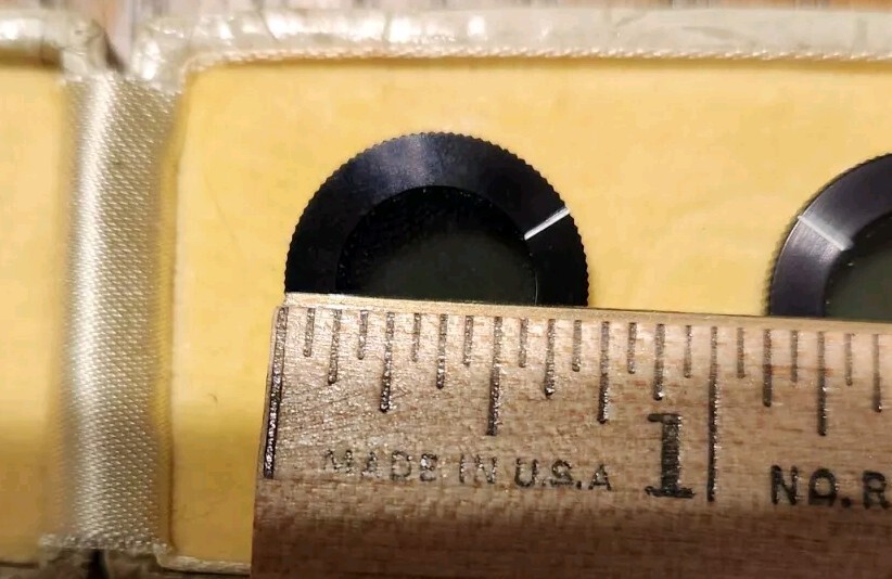 Nikon Microscope Lens Polarizing Plates Drop In Vintage With Case