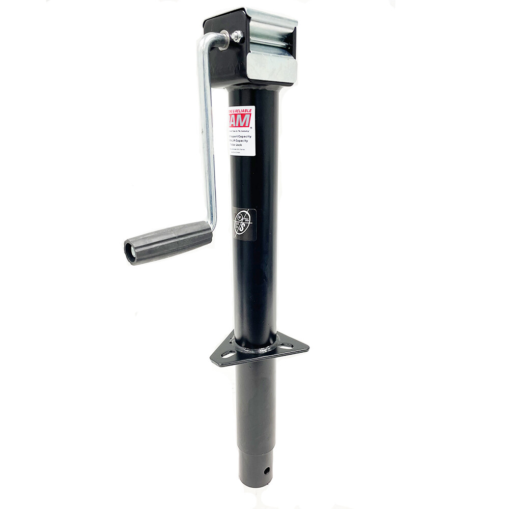 Southwest Wheel 5,000 lbs Side Wind RAM A-frame Trailer Jack w/Poly Caster Wheel