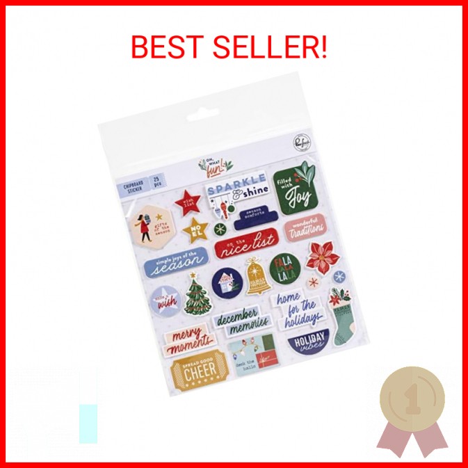 Oh What Fun! Chipboard Stickers - Pinkfresh Studio