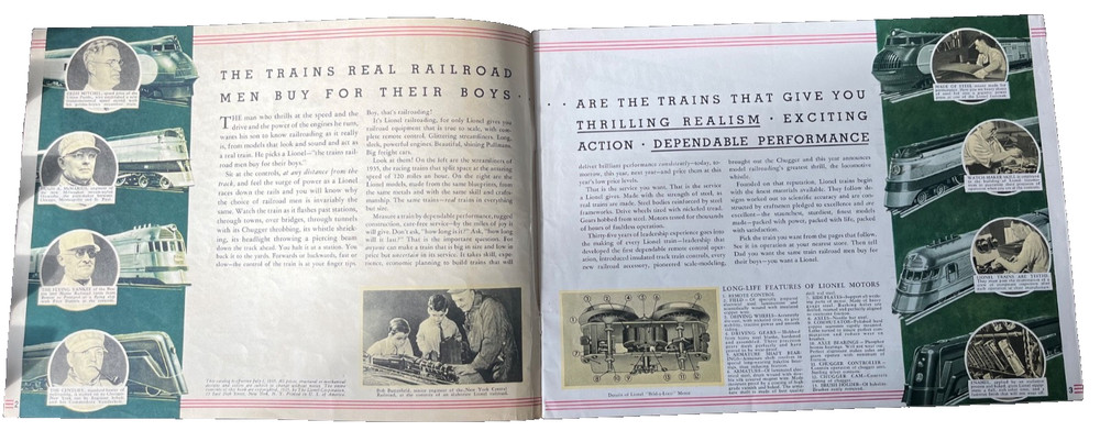 Prewar Lionel 1935 Original Catalog