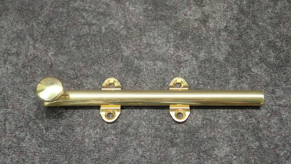 Ives By Schlage 43-B3 (12441), 6" Surface Bolt Solid Bright Brass (G13)