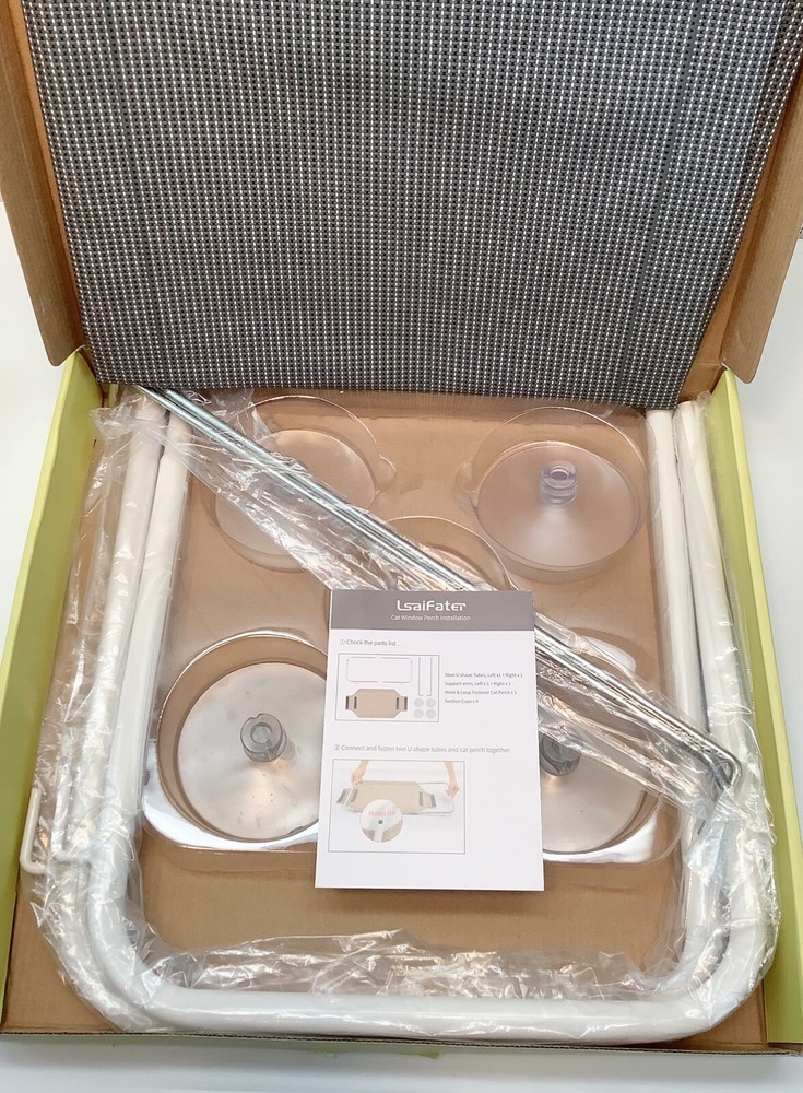 Lsaifater Cat Window Perch with Original Box NEW