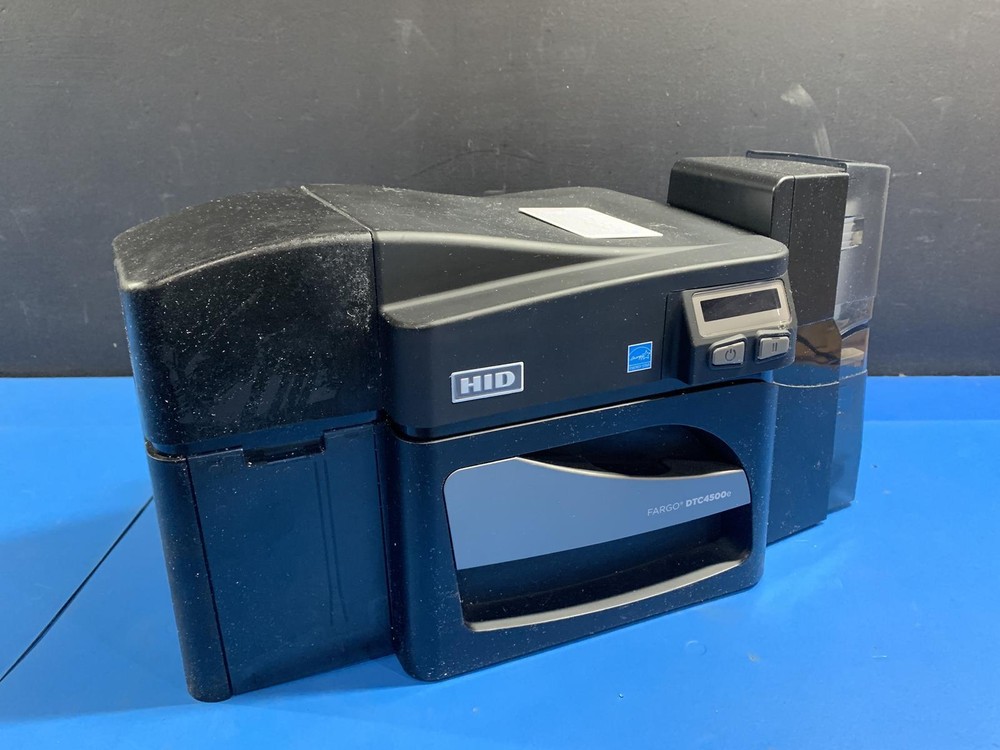 HID DTC4500E FD Card Printer 055100 - Read Description
