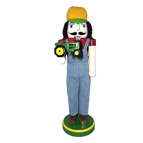 Santa's Workshop Farmer Tractor Nutcracker