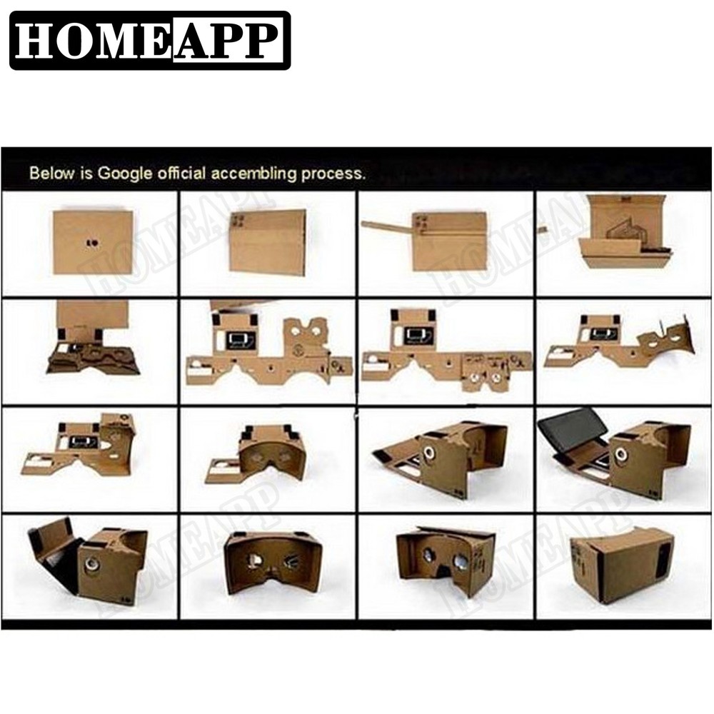 3D Google Cardboard Glasses VR Virtual Reality for mobile phone Headset