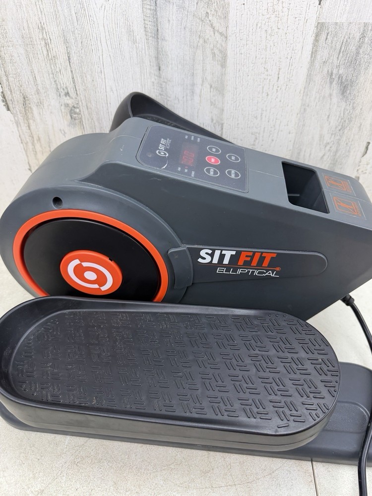 Sit Fit Compact Motorized Elliptical Pre-Owned Tested/Works w/Power Cable Good!