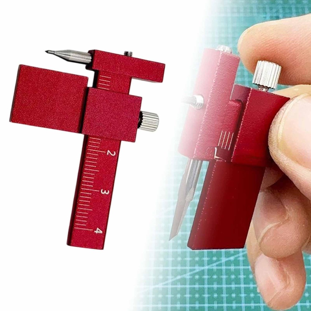 Auxiliary Ruler Woodworking Scriber Isometric Parallel Scribe