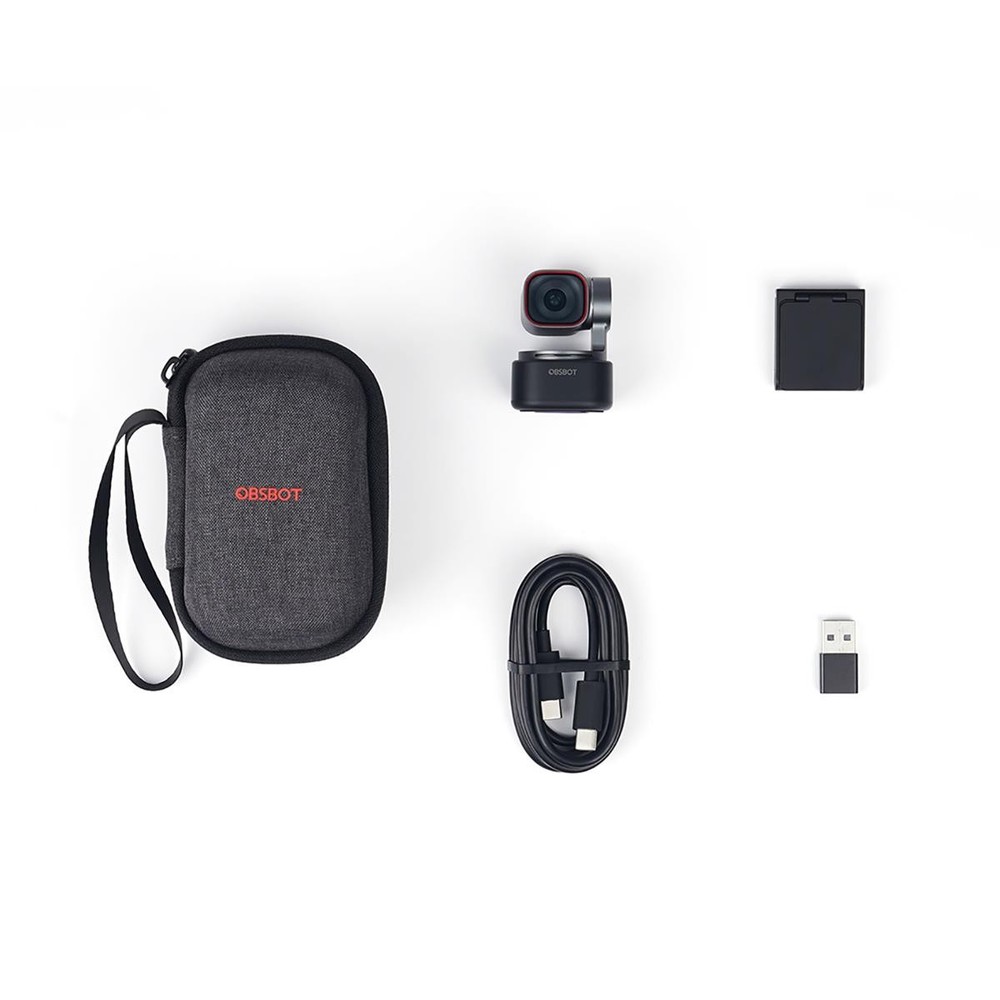 OBSBOT Tiny 3 4K Ultra HD USB-C AI-Powered PTZ Webcam