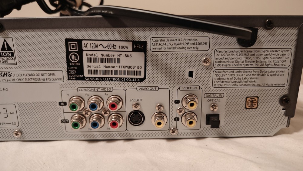 Samsung 5 CD Changer Model ht-sk5 Amplifier/ Tested
