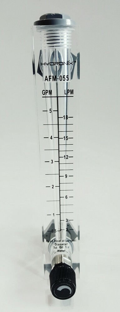 Hydronix Panel Mount Flowmeter AFM-055 0.5-5.0 - 1/2" MNPT