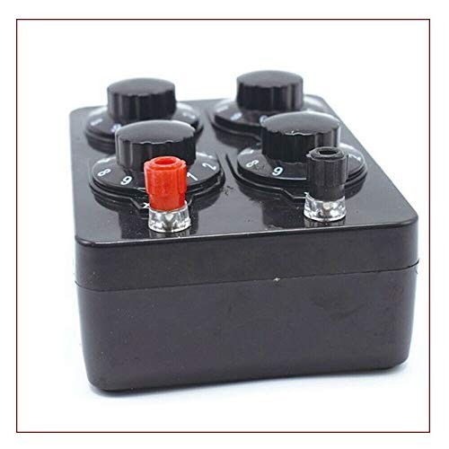 Precision Variable Resistor 0-9999 Ohm Resistance Box for Physics Experiments
