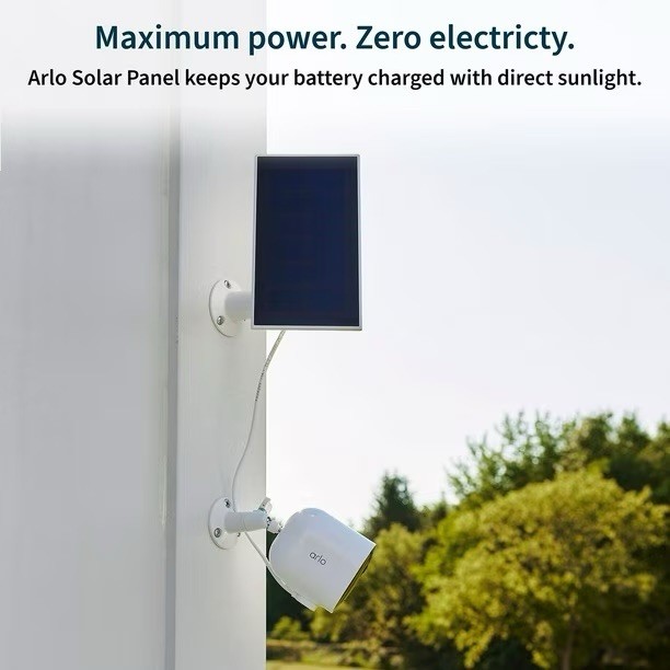 Arlo Pro 5S 2K Spotlight Camera 3 Pack With Solar Panel VMK4360P